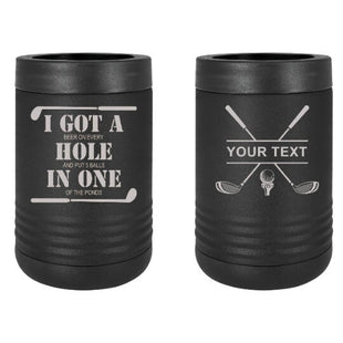 Golf Can Cooler, Hole in One, Personalized Cooler, Gifts For Golf, Beer Can Cooler, Groomsman Gift