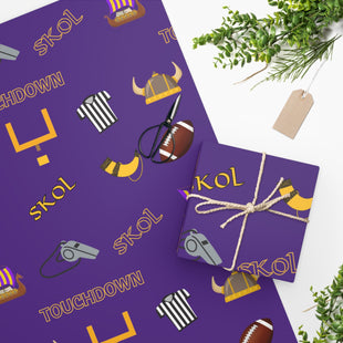 SKOL Football Wrapping Paper | Minnesota Gift Wrap
