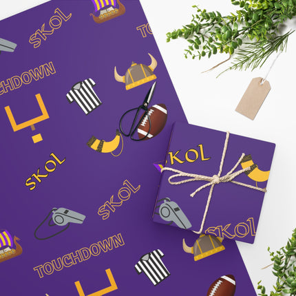 SKOL Football Wrapping Paper | Minnesota Gift Wrap