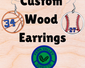 Custom Wood Earrings