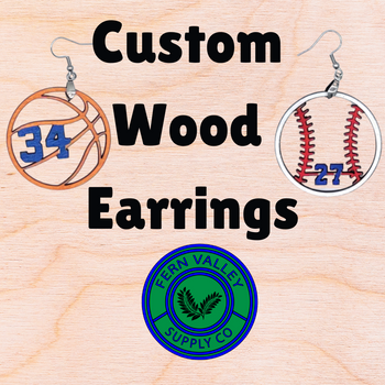 Custom Wood Earrings
