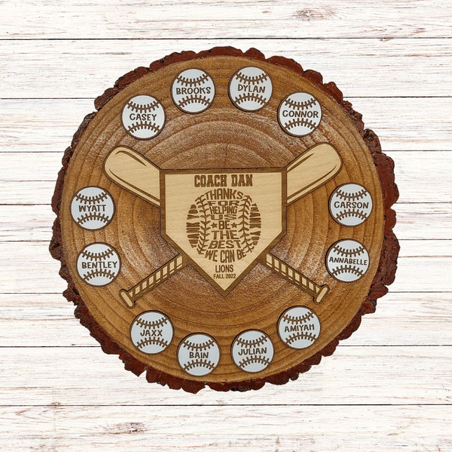Baseball Softball Coach Gift | End of Season Banquet | Personalized Team Gift | Coach Appreciation Award | Custom Player Thank You