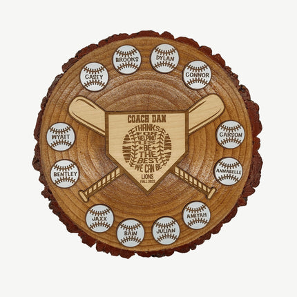 Baseball Softball Coach Gift | End of Season Banquet | Personalized Team Gift | Coach Appreciation Award | Custom Player Thank You