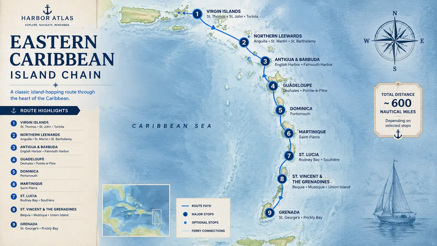 Eastern Caribbean Island Chain