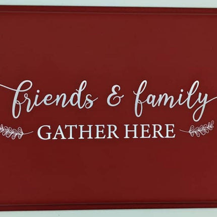 Personalized Aluminum Cake Pan with Lid | Friends & Family Gather Here