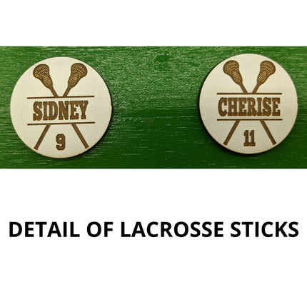 Lacrosse Coach Personalized Award | Custom Team Thank You Wood Plaque