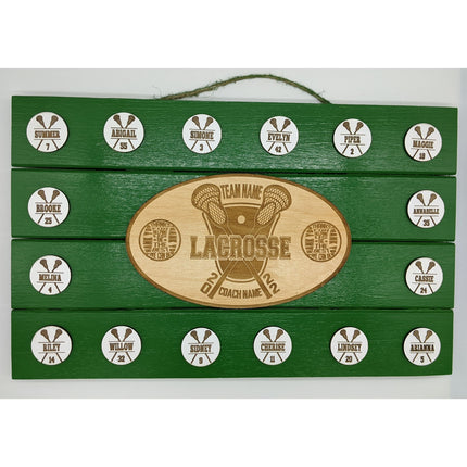 Lacrosse Coach Personalized Award | Custom Team Thank You Wood Plaque
