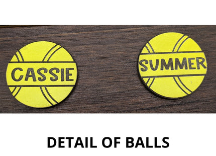 Tennis Coach Personalized Award | Custom Team Thank You Wood Plaque