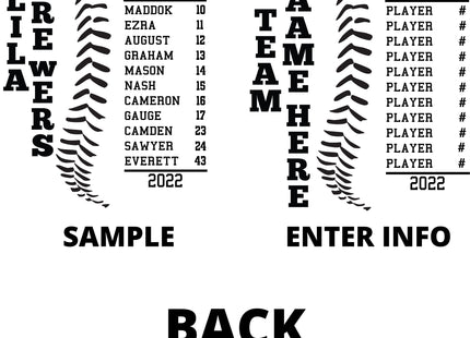 Baseball Softball Team Water Bottles | Personalized Custom Player Gift