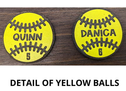 Baseball and Softball Coach Award | Custom Team Thank You Wood Plaque