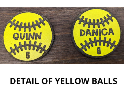 Baseball and Softball Coach Award | Custom Team Thank You Wood Plaque