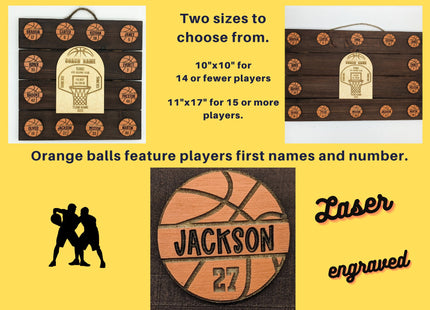 Personalized Basketball Coach Plaque: Custom Team Award, End of Season Gift