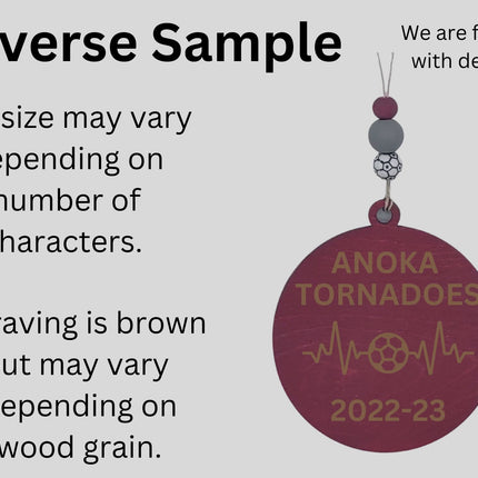 Personalized Soccer Ornament: Custom Team Keepsake