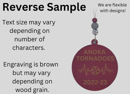 Soccer Personalized Player Ornament | Custom Team Holiday Gift