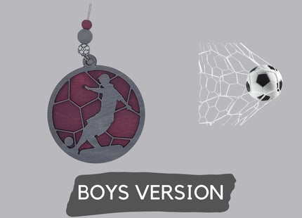 Personalized Soccer Ornament: Custom Team Keepsake