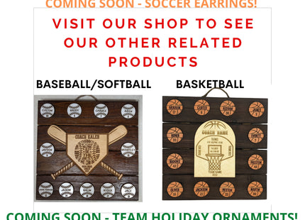 Volleyball Coach Personalized Award | Custom Team Thank You Wood Plaque