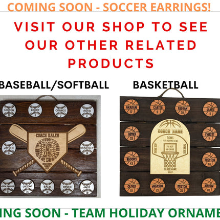 Volleyball Coach Personalized Award | Custom Team Thank You Wood Plaque