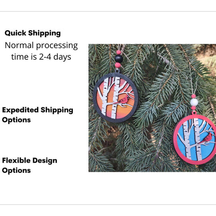 Cardinal Memorial Ornament, In Memory Of Ornament, Personalized for Loss of a Family Member or Friend