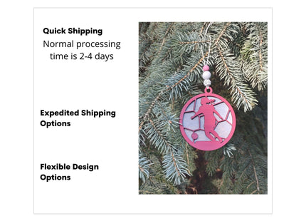 Soccer Personalized Player Ornament | Custom Team Holiday Gift