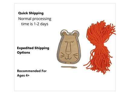 Mermaid Yarn Kit, Lion Yarn Kit, Kids Craft Kit