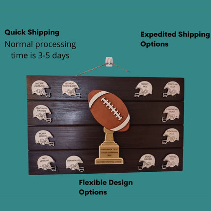 Fantasy Football Championship Award, Fantasy Football Trophy, Fantasy Football Plaque, Fantasy Football Sign