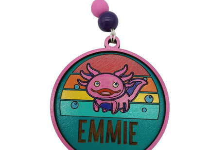 Axolotl Ornament | Kids Holiday Ornament | Personalized Ornament | Christmas Ornament for Kids