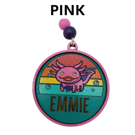 Personalized Axolotl Ornament: Hand-Painted Christmas Tree Decoration