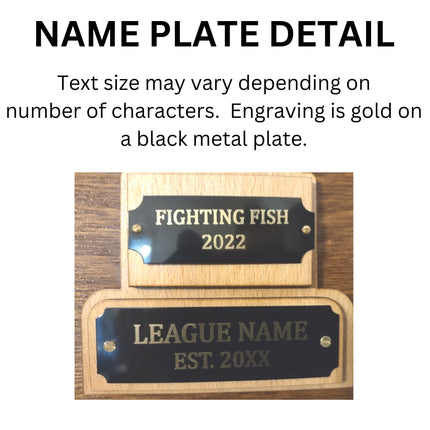 Fantasy Football Perpetual Championship Award, Fantasy Football Trophy, Fantasy Football Plaque, Fantasy Football Sign