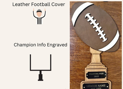 Fantasy Football Perpetual Championship Award, Fantasy Football Trophy, Fantasy Football Plaque, Fantasy Football Sign