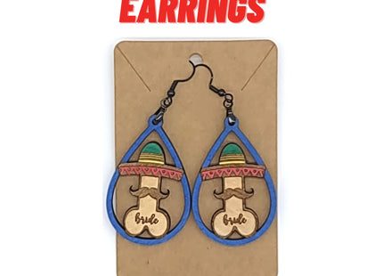 Bachelorette Party Earrings | Mexico Themed Penis Earrings