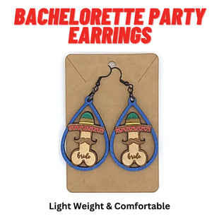 Bachelorette Party Earrings | Mexico Themed Penis Earrings
