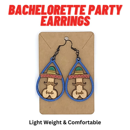Bachelorette Party Earrings | Mexico Themed Penis Earrings