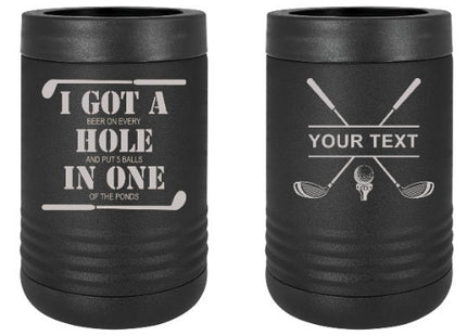 Custom Dad Gift | Golf Can Cooler |Beer Can Cooler | Personalized Beverage | Gift for Husband | Golf Gift | Groomsman Gift