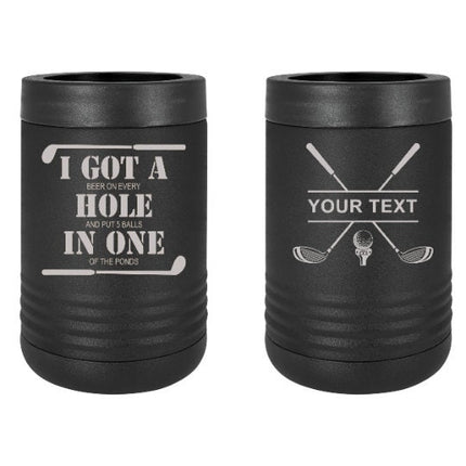 Custom Dad Gift | Golf Can Cooler |Beer Can Cooler | Personalized Beverage | Gift for Husband | Golf Gift | Groomsman Gift