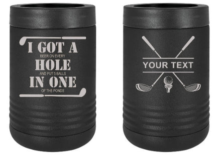 Golf Can Cooler, Hole in One, Personalized Cooler, Gifts For Golf, Beer Can Cooler, Groomsman Gift