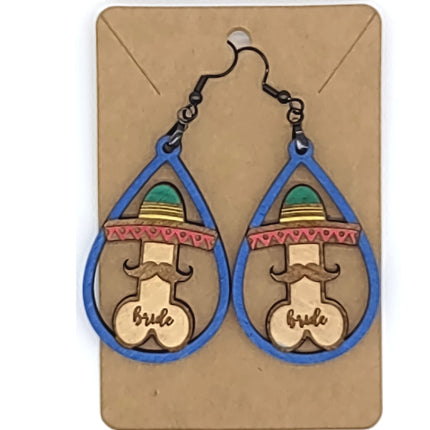 Bachelorette Party Earrings | Mexico Themed Penis Earrings