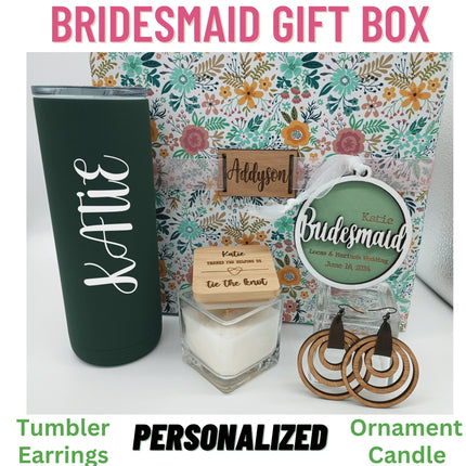 Bridesmaid Gift Box | Personalized Wedding Party Gift | Maid of Honor Thank You | Bridal Proposal Gift