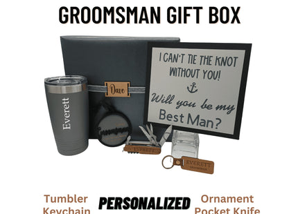 Groomsman Gift Box | Personalized Wedding Party Gift | Best man Thank You | Groom Proposal Gift