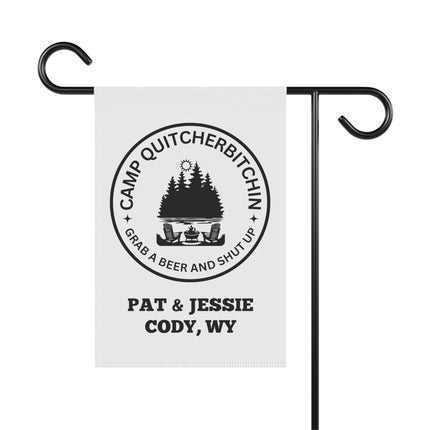 Camp Quitcherbitchin Banner | Personalized Camping Sign | Funny Camper Sign | Campground Banner