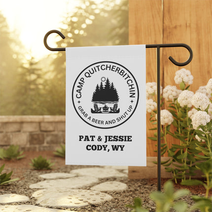 Camp Quitcherbitchin Banner | Personalized Camping Sign | Funny Camper Sign | Campground Banner