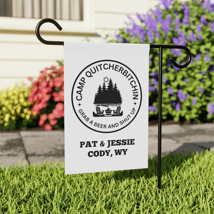 Camp Quitcherbitchin Banner | Personalized Camping Sign | Funny Camper Sign | Campground Banner