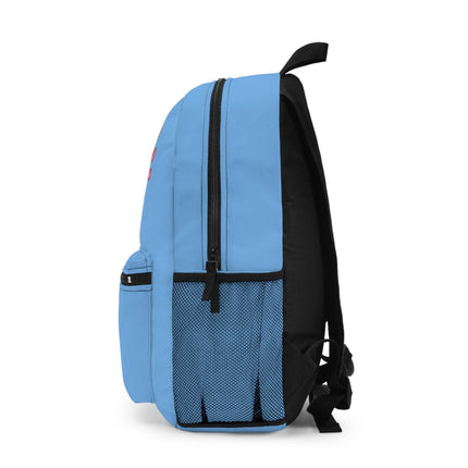 Kids Axolotl School Backpack | Personalized School Bag | Light Blue Book Bag