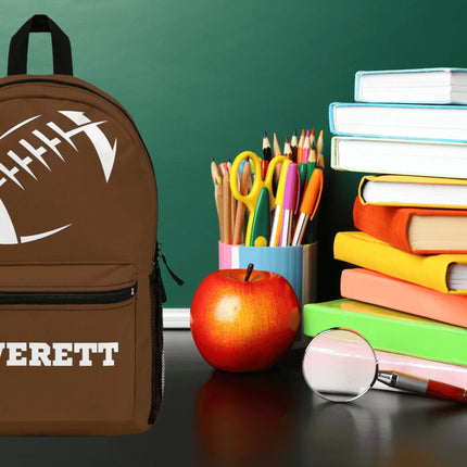 Personalized Football Backpack: Kids Sports School Bag