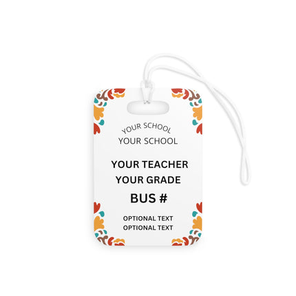 Kids School Backpack Tag | Capybara Schoolbag Label | Back to School Personalized Label | Don't Worry Be Capy | Child Backpack Tag