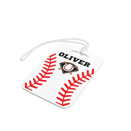 Kids School Backpack Tag | Baseball Schoolbag Label | Back to School Personalized Label | Personalized Child Backpack