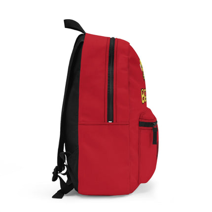 Kids Bee Happy School Backpack | Personalized School Bag | Red Book Bag