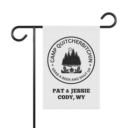 Camp Quitcherbitchin Banner | Personalized Camping Sign | Funny Camper Sign | Campground Banner