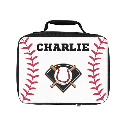 Childs Baseball Lunch Bag | Personalized Kids Lunch Box | Insulated School Lunch Bag