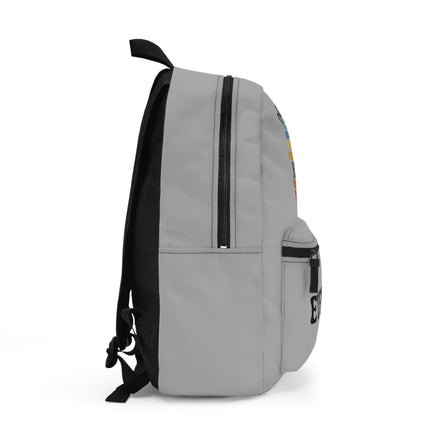 Kids Capybara School Backpack | Personalized School Bag | Light Gray Book Bag