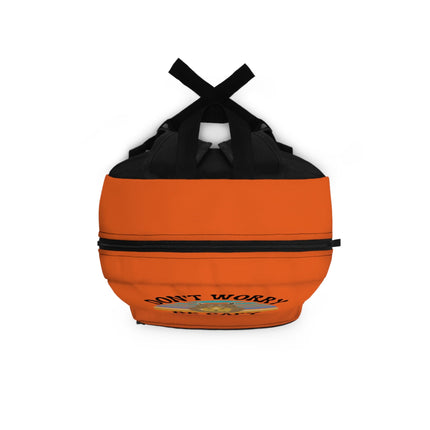 Kids Capybara School Backpack | Personalized School Bag | Orange Book Bag